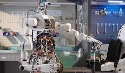 人形機器人設(shè)計組裝"大工廠"研制成功